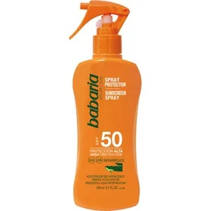 Spray Protector Aloe Vera Spf-50 Aclerador del Bronceado Resistente al Agua Babaria
