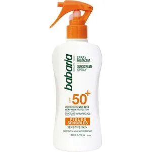 Spray Protector Spf-50+ Pieles Sensibles Resistente al Agua Babaria