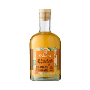 ST Simon Arrangé Ron Infusionado con Plátano y Caramelo Botella 50 Cl 500 ML