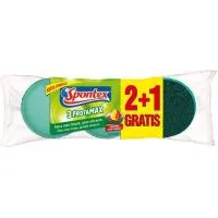 Estropajo Stop Grasa Spontex Frotamax, Pack 2+1 Ud