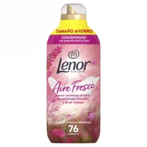 Suavizante Concentrado Frescor a Flores Silvestres Aire Fresco Lenor 76 Lavados.