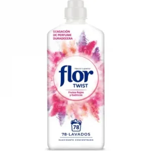 Suavizante Concentrado Frutos Rojos y Exóticos Flor Twist 78 Lavados.