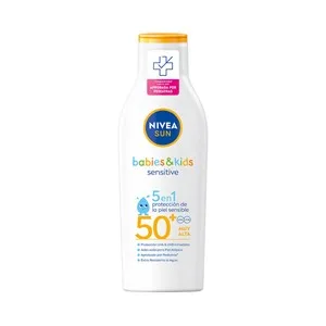 Nivea Sun Kids Sensitive Loción Solar Especial para Niños, con Factor de Protección 50+ (muy Alto) 200 Ml.
