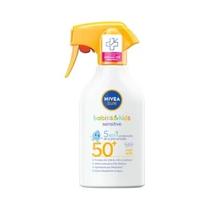 Nivea Sun Kids Sensitive Spray Solar Extra Resistente al Agua y con FPS 50+ (muy Alta) 270 Ml. 250 ML