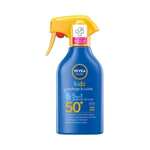 Nivea Sun Kids Spray Solar Hidratante, Especial Niños, con Factor de Protección 50+ (muy Alto) Protege & Cuida 270 Ml. 250 ML