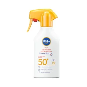 Nivea Sun Sensitive Protección Spray Solar Resistente al Agua, sin Perfume y con FPS 50+ (muy Alto) 270 Ml. 250 ML