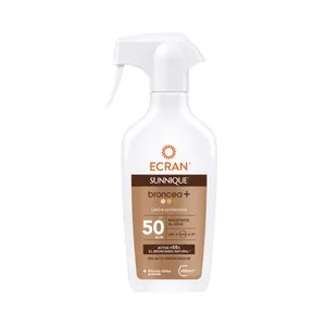 Ecran Sunnique Broncea + Leche Solar en Spray con Acción Protectora y FPS 50 (muy Alta) 200 Ml. 270 ML