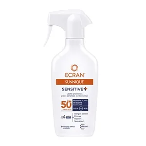 Sunnique Sensitive + Leche Solar Protectora Antialérgica Viteox 80 Spf-50+ Resistente al Agua Ecran