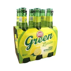 Super Bock Green  Cerveza con Sabor a Limón Pack de 6 Botellas de 33 Centilitros 1980 ML