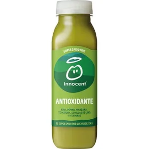 Súper Smoothie Antioxidante Kiwi, Pepino, Manzana, Té Matcha, Semillas de Lino y Vitaminas  Innocent 300 ML