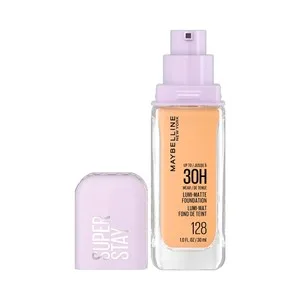 Maybelline Superstay Lumi-mate Tono 128 Base de Maquillaje con Cobertura Modulable.