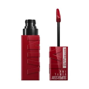 Maybelline Superstay Vinyl Ink  Tono 010 Lippy  Lápiz de Labios en Tinta Líquida con Acabado Efecto Vinilo.