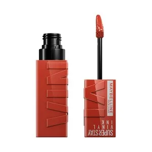 Maybelline Superstay Vinyl Ink  Tono 130 Extra Lápiz de Labios en Tinta Líquida con Acabado Efecto Vinilo.