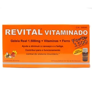 Revital Ginseng Suplemento Alimenticio, que Ayuda a Diminuir el Cansancio y la Fatiga Revital Ginseng 20 Uds. 200 ML