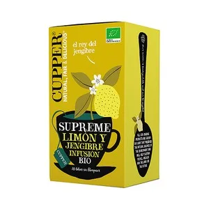 Cupper Supreme Infusión de Limón y Jengibre Ecológicos 20 Uds. 50 G.