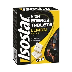 Isostar Tabletas Energéticas con Sabor a Limón Isostar, 24 Uds.