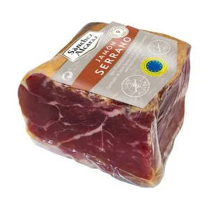 Sánchez Alcaraz Taco de Jamón Serrano (curación Mínima de 9 Meses) Envasado al Vacio Sánchez Alcaraz 400 G.