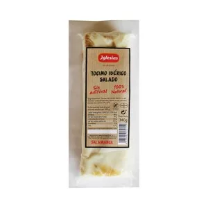 Iglesias Taco de Tocino Ibérico Salado, 100% Natural y Envasado al Vacio Iglesias 340 G.