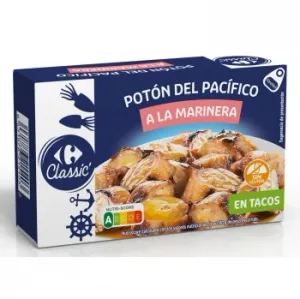 Tacos de Potón a la Marinera Classic Carrefour sin Gluten 65 G.