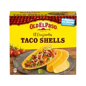 OLD el Paso Tacos Shells, Aperitivos Fritos de Maíz OLD el Paso 12 Uds. 156 G.