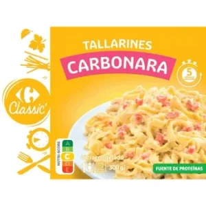 Tagliatelle Carbonara Carrefour 300 G.