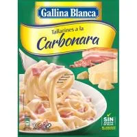 Tallarin a la Carbonara Gallina Blanca, sobre 143 G