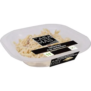 Tallarines a la Carbonara 1 Ración Casa MAS