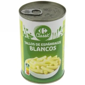 Tallos de Espárragos Blancos Classic Carrefour 250 G.