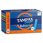 Tampón Compak Super Plus Tampax Caja 26 Unidades