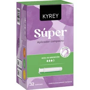 Tampón con Aplicador Compacto Súper 32 u