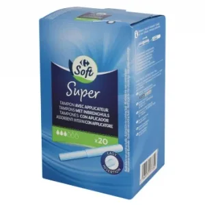 Tampones con Aplicador Super Carrefour 20 Ud.