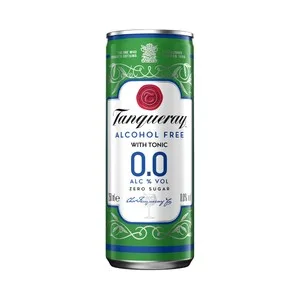 Tanqueray 0.0 Combinado (gin & Tonic) Bebida sin Alcohol Tipo Gin + Tónica Lata 25 Cl. 250 ML