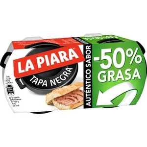 Tapa Negra Paté de Hígado de Cerdo -50% de Materia Grasa Pack 2 la Piara