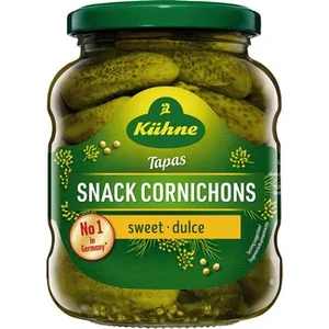 Tapas Pepinillos Sabor Dulce  Kuhne 190 G