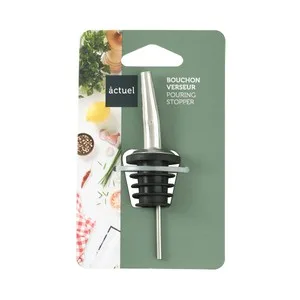 Tapón Vertedor para Vino de Acero Inoxidable/silicona, Actuel.