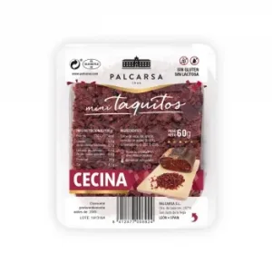 Cecina en Taquitos Palcarsa sin Gluten y sin Lactosa 60 G.