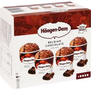 Tarrina Chocolate Belga Pack 4 Unidades 324 Gr