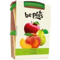 Tarrina de 3 Frutas BE Plus, Pack 2x200 G