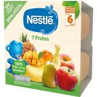 Tarrina de 7 Frutas Nestlé, Pack 4x100 G