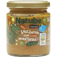 Tarrito Bio de Verdura y Merluza Natube, Tarro 250 G