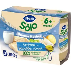 Tarrito Buenas Noches Pescadilla Crema Pack 2 2 X 190 Gr