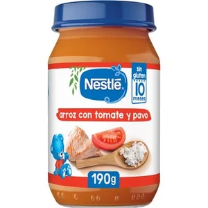 Tarrito de Arroz con Tomate y Pavo sin Gluten desde 8 Meses Nestle