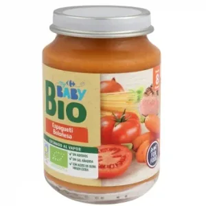 Tarrito de Espagueti Boloñesa desde 8 Meses Ecológico My Carrefour Baby Bio 200 G