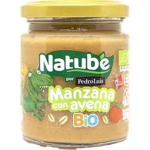 Tarrito de Manzana con Avena Ecológico sin Gluten desde 6 Meses Natube BIO