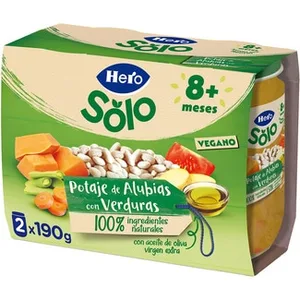 Tarrito de Potaje de Alubias y Verduras Vegano desde 8 Meses Vegano Hero Solo