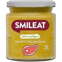 Tarrito de Ternera con Verduras Ecológicas Smileat, Tarro 230 G