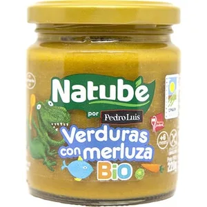 Tarrito de Verduras con Merluza Ecológico sin Gluten desde 6 Meses Natube BIO