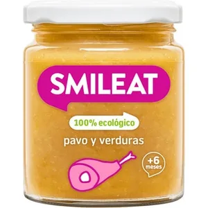 Tarrito de Verduras y Pavo 100% Ecológico sin Gluten desde 6 Meses Smileat