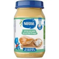 Tarrito Puré de Arroz Blanco con Pollo Nestlé, Tarro 190 G