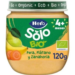 Tarrito Solo Eco Pera, Plátano y Zanahoria 120 Gr